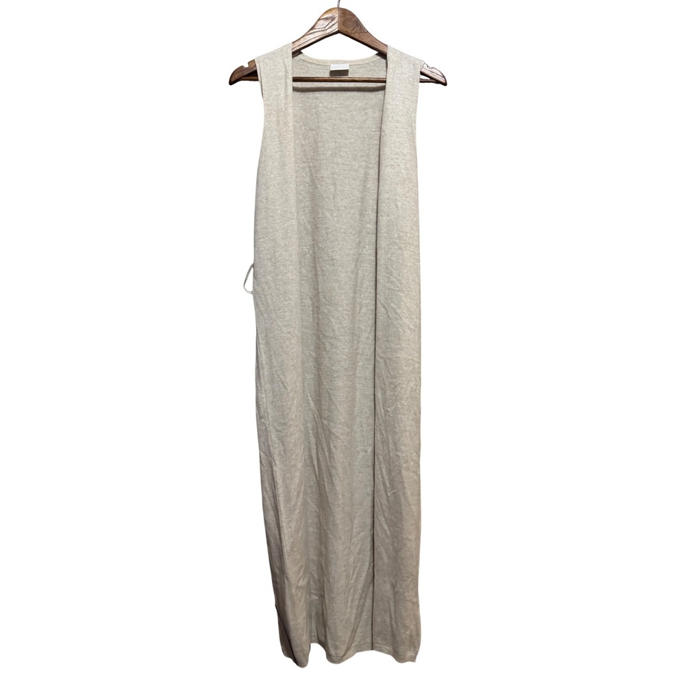 Mamalicious Sleeveless Longline Cardigan Women‎ S Oatmeal Excellent Maxi Vest
